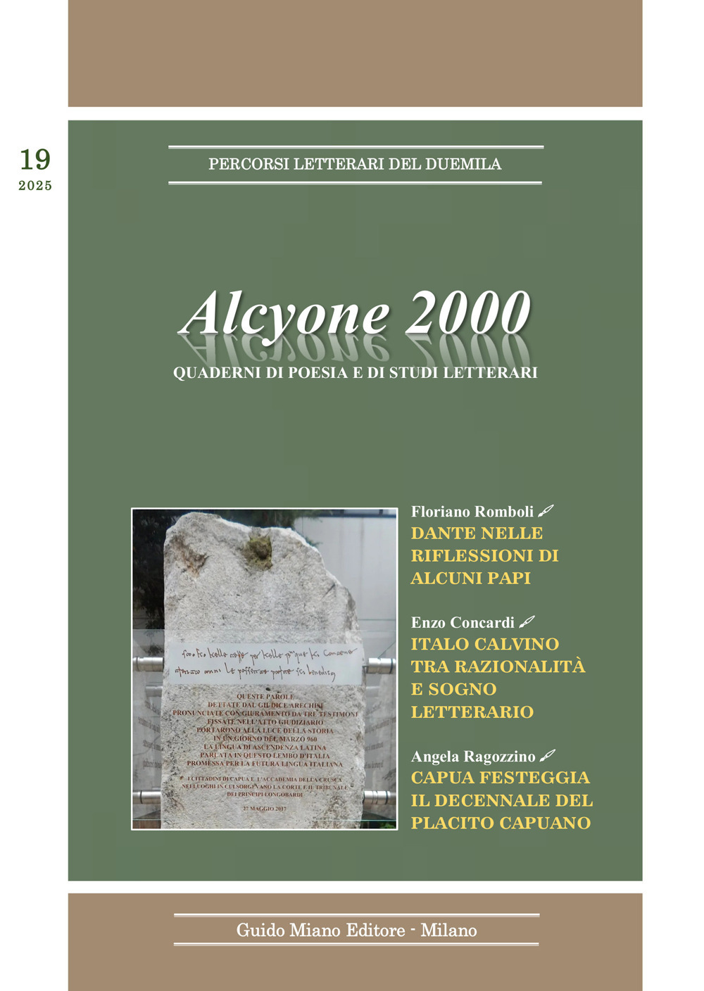 Alcyone 2000. Quaderni di poesia e di studi letterari. Vol. 19