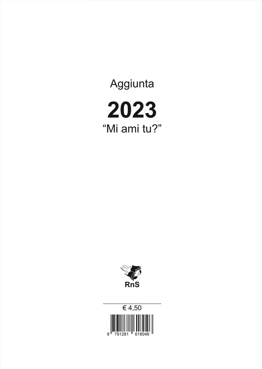 Aggiunta canti «Mi ami tu?» 2023