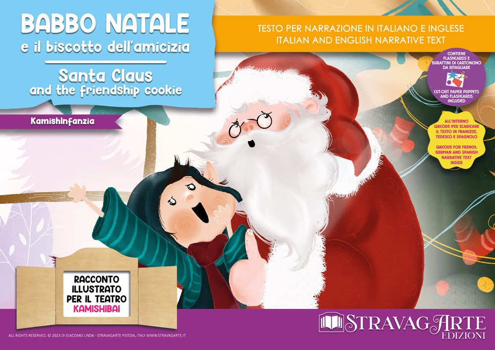 Babbo Natale e il biscotto dell'amicizia. Storia kamishibai. Ediz. italiana e inglese