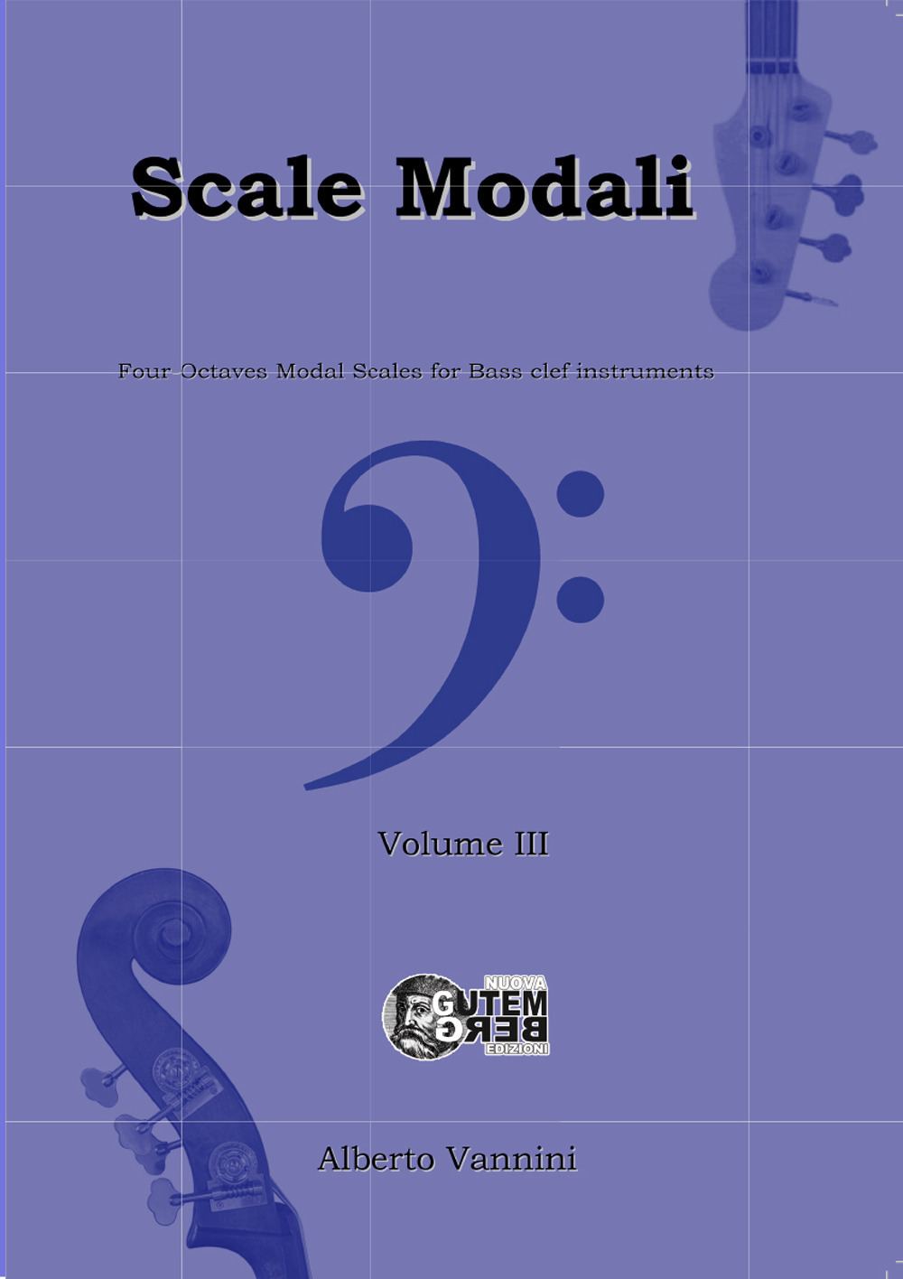 Scale modali. Four-Octaves Modal Scales for Bass clef instruments. Vol. 3