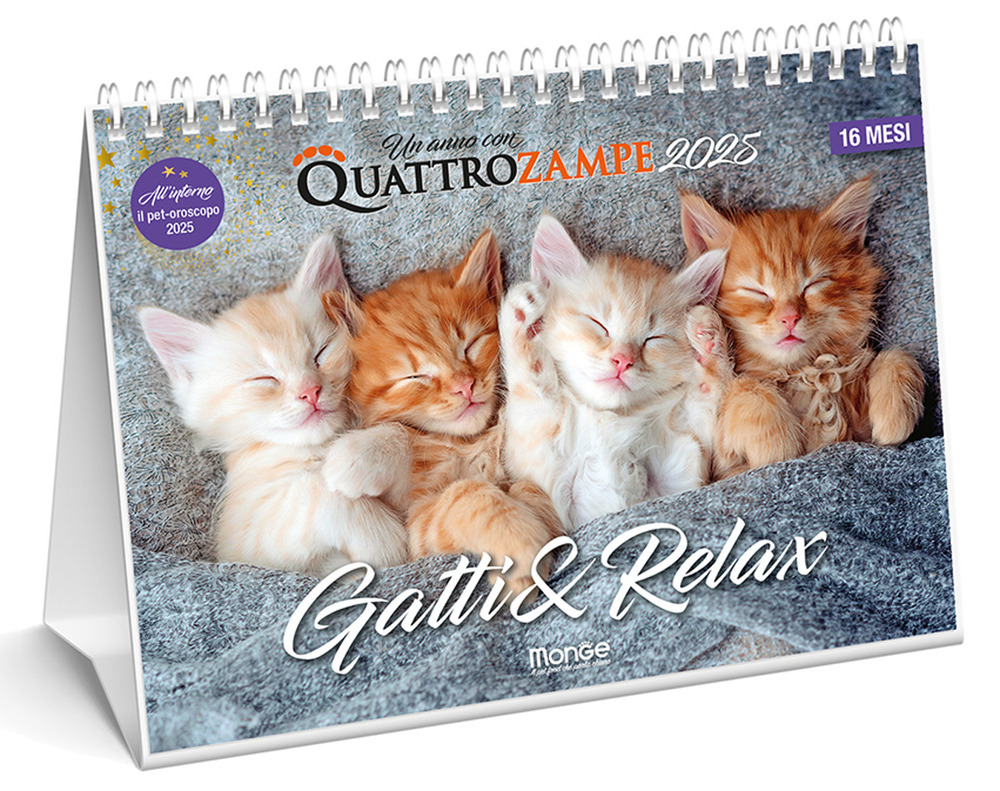 Gatti & relax. Calendario da tavolo 16 mesi