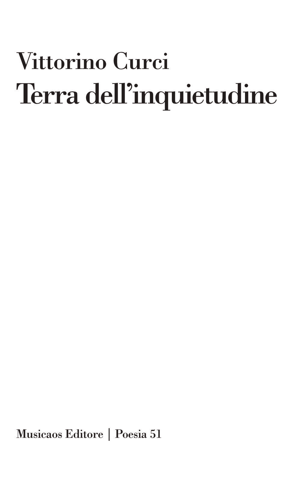 Terra dell’inquietudine