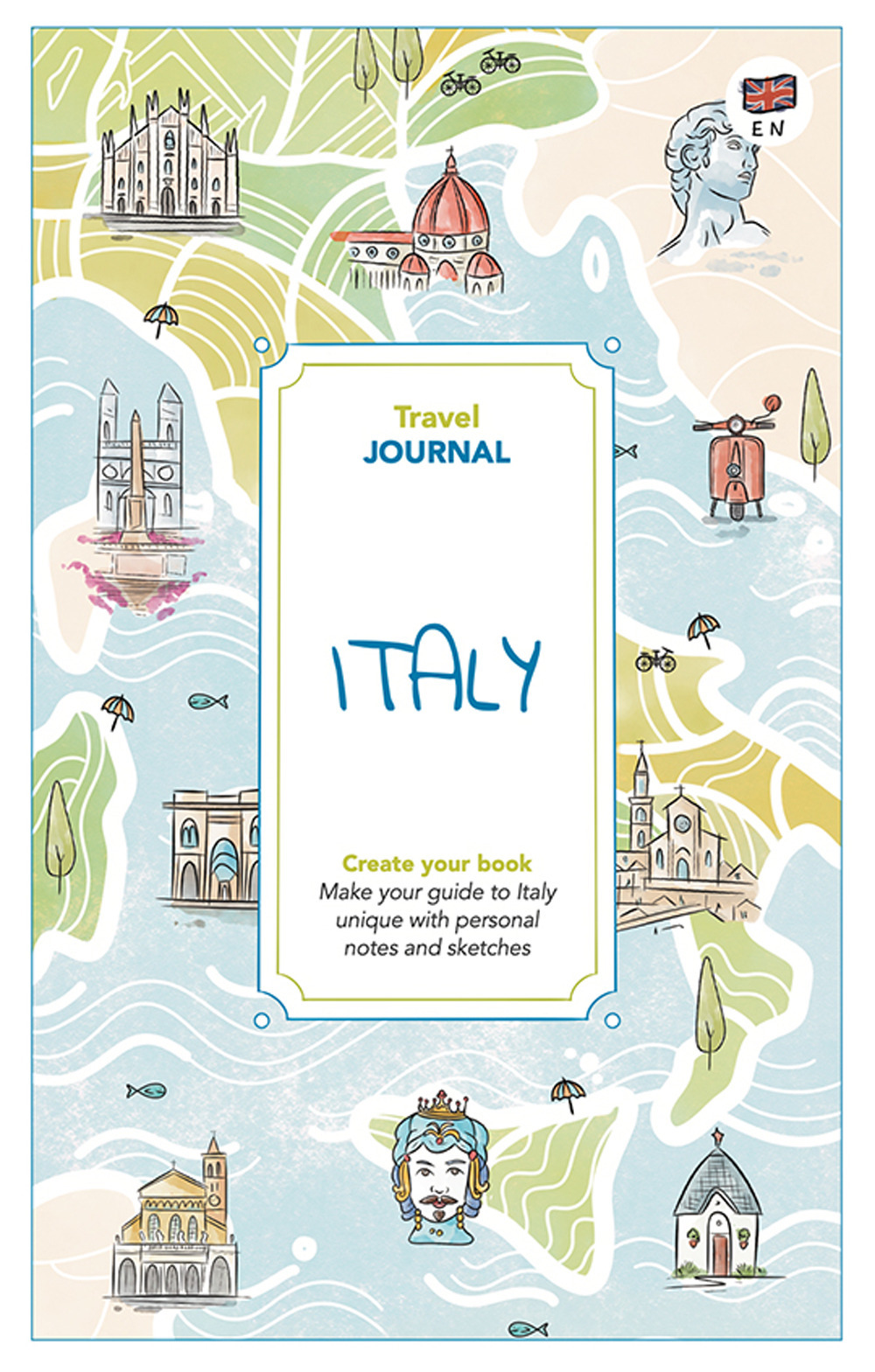 Italy. Travel journal. Create your book